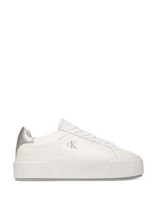 WOMEN'S SNEAKERS - CALVIN KLEIN WHITE-SILVER - YW0YW01929