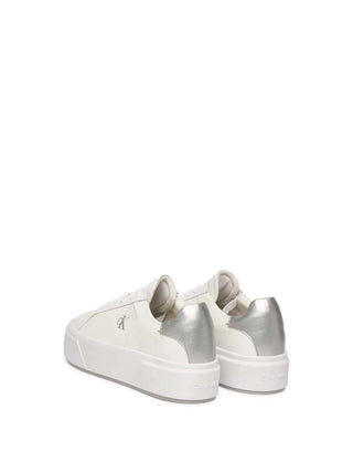 WOMEN'S SNEAKERS - CALVIN KLEIN WHITE-SILVER - YW0YW01929 3