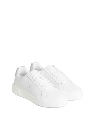 WOMEN'S SNEAKERS - CALVIN KLEIN WHITE-SILVER - YW0YW01948 3