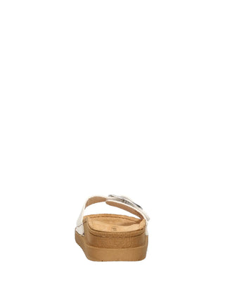 WOMAN'S SLIDE - RIPOSELLA WHITE - LISA AND WC00BX 5