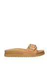 WOMAN'S SLIPPERS - LEATHER INSOLE - PLAIN AND WC00BX 1