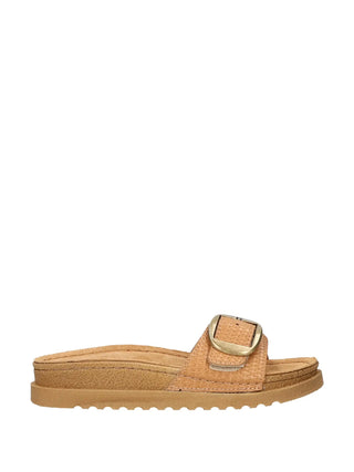 WOMAN'S SLIPPERS - LEATHER INSOLE - PLAIN AND WC00BX