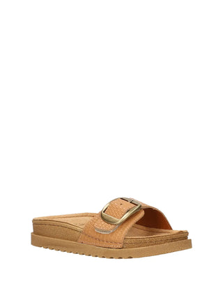 WOMAN'S SLIPPERS - LEATHER INSOLE - PLAIN AND WC00BX 2