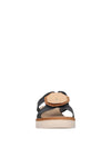 WOMEN'S SLIDE SANDALS - RIPOSELLA BLACK - MARIA E WC02BX 3