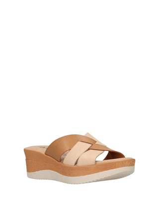 WOMAN'S SLIP-ON SHOE - RIPOSELLA BEIGE - MARIELLA E WC00BX 2