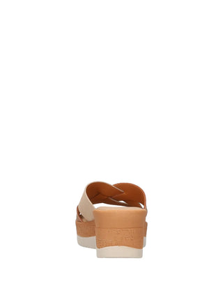 WOMAN'S SLIP-ON SHOE - RIPOSELLA BEIGE - MARIELLA E WC00BX 5