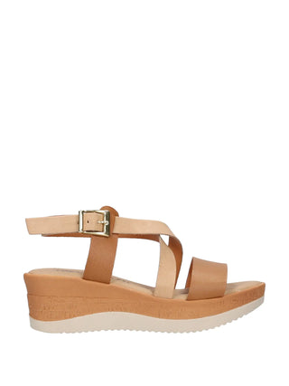 WOMAN'S SANDAL - RIPOSELLA BEIGE - MARIELLA AND WC01BX 1
