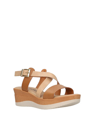 WOMAN'S SANDAL - RIPOSELLA BEIGE - MARIELLA AND WC01BX 2