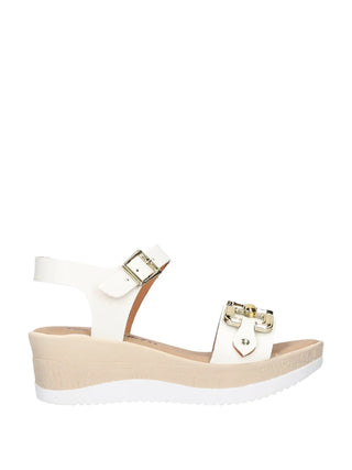 SANDALO DONNA - RIPOSELLA BIANCO - MARIELLA E WC02BX 1