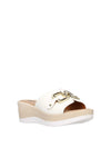 WOMAN'S SANDALS - RIPOSELLA WHITE - MARIELLA E WC03BX 2