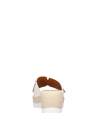 WOMAN'S SANDALS - RIPOSELLA WHITE - MARIELLA E WC03BX 5