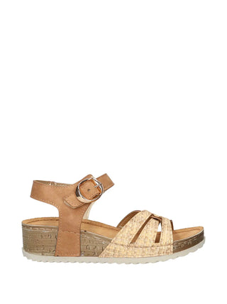 WOMEN'S SANDAL - RIPOSELLA LEATHER - MARINA E WC01BX 1