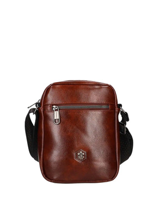 MEN'S SHOULDER BAG - LUMBERJACK BROWN - LKP05MBA1201