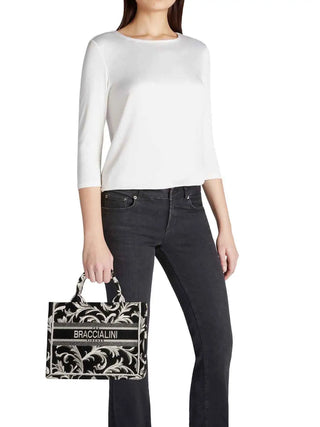 WOMEN'S HANDBAG - BRACCIALINI BLACK - B18920-TY 4