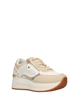 WOMEN'S SNEAKERS - NINI BEIGE-WHITE - 26274 2