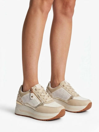 WOMEN'S SNEAKERS - NINI BEIGE-WHITE - 26274 6