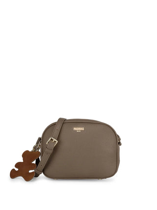 WOMEN'S SHOULDER BAG - PASH BAG TAUPE - 18332-LIK-W5M-P