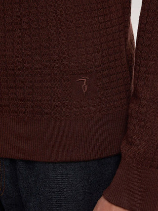 MAGLIA UOMO - TRUSSARDI MARRONE - M0148000112N 4