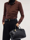 BORSA A SPALLA DONNA - TRUSSARDI NERO - Z609E007147N 5