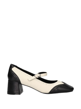 DECOLLETE DONNA - WHYSHY BIANCO-NERO - MG 2A271