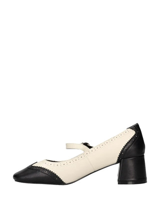 DECOLLETE DONNA - WHYSHY BIANCO-NERO - MG 2A271 4