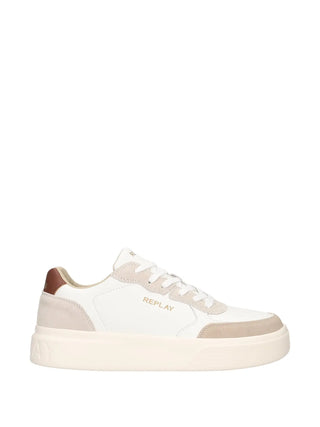 SNEAKERS UOMO - REPLAY BIANCO-BEIGE - RZ7O0202L 1