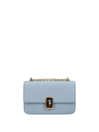 WOMEN'S SHOULDER BAG - TRUSSARDI LIGHT BLUE - Z603E106583N