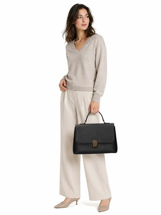 WOMEN'S HANDBAG - TRUSSARDI BLACK - Z606E106585N