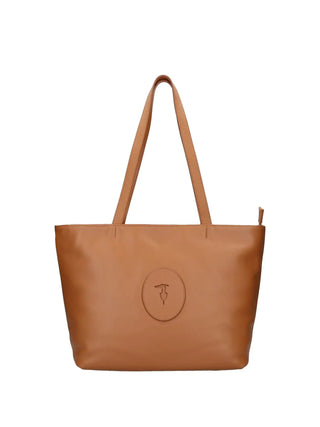 WOMEN'S SHOULDER BAG - TRUSSARDI BROWN - Z644E006571N