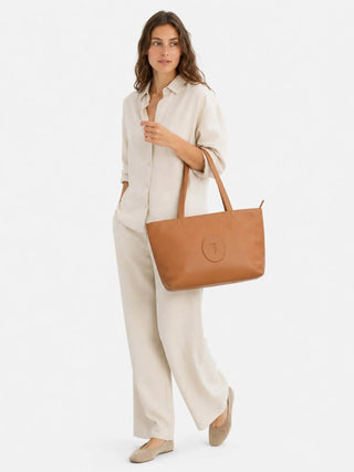 WOMEN'S SHOULDER BAG - TRUSSARDI BROWN - Z644E006571N