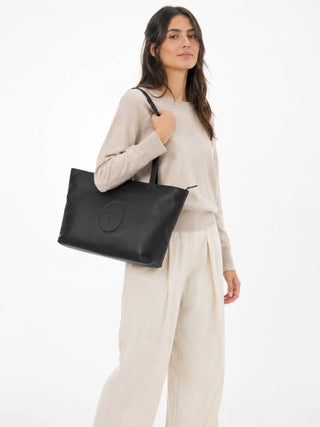 WOMEN'S SHOULDER BAG - TRUSSARDI BLACK - Z644E006571N