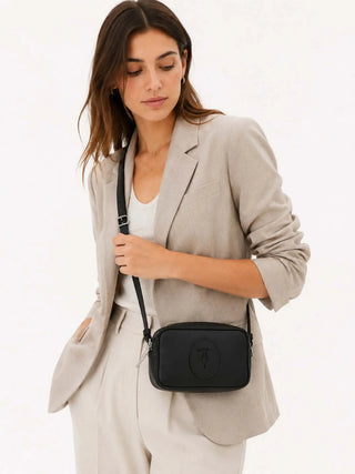 WOMEN'S SHOULDER BAG - TRUSSARDI BLACK - Z646E006589N