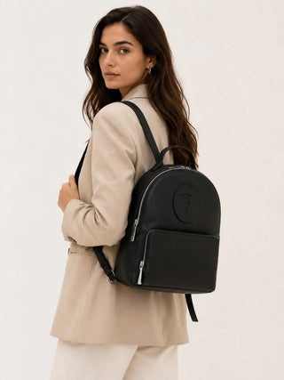 WOMEN'S BACKPACK - TRUSSARDI BLACK - Z658E006572N