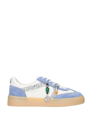 SNEAKERS DONNA - APE PAZZA BIANCO-BLU - S6IRIS02/GLI