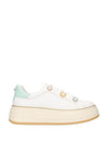 SNEAKERS DONNA - APE PAZZA BIANCO-VERDE - S6LIFTY24/LEA 1