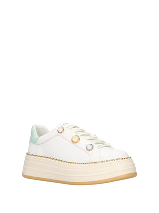 SNEAKERS DONNA - APE PAZZA BIANCO-VERDE - S6LIFTY24/LEA 2