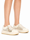 WOMEN'S SNEAKERS - APE PAZZA CREAM - S6LIFTY27/KNI 6
