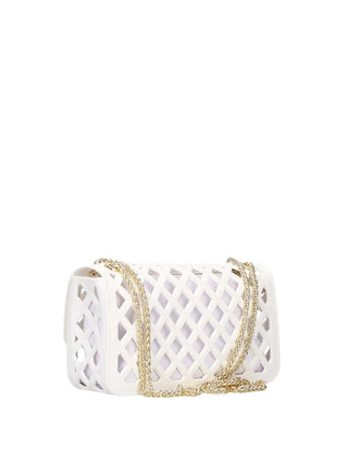 BORSA A MANO DONNA - MARC ELLIS BIANCO-ORO - FLAT BASKET 3
