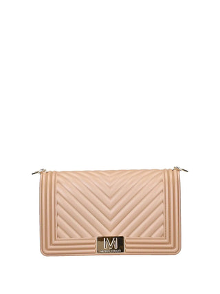 WOMEN'S SHOULDER BAG - MARC ELLIS COFFEE-GOLD - FLAT M 26