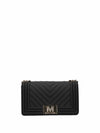 WOMEN'S SHOULDER BAG - MARC ELLIS BLACK-GOLD - FLAT S 26 1