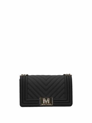 WOMEN'S SHOULDER BAG - MARC ELLIS BLACK-GOLD - FLAT S 26 1