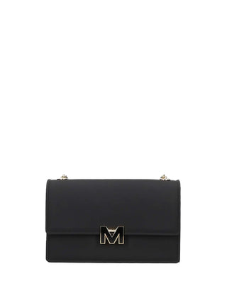 WOMEN'S SHOULDER BAG - MARC ELLIS BLACK-GOLD - FLAT SUPERMEE M.