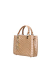 WOMEN'S HANDBAG - MARC ELLIS COFFEE-GOLD - KRISSY WAVE M. 2