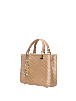 WOMEN'S HANDBAG - MARC ELLIS COFFEE-GOLD - KRISSY WAVE M. 2