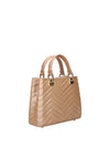 WOMEN'S HANDBAG - MARC ELLIS COFFEE-GOLD - KRISSY WAVE M. 3