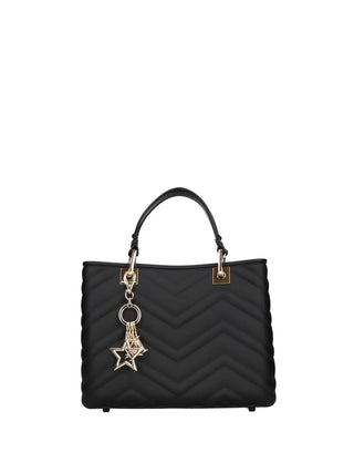 WOMEN'S HANDBAG - MARC ELLIS BLACK-GOLD - KRISSY WAVE M. 1