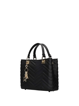 WOMEN'S HANDBAG - MARC ELLIS BLACK-GOLD - KRISSY WAVE M. 2