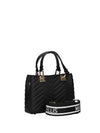 WOMEN'S HANDBAG - MARC ELLIS BLACK-GOLD - KRISSY WAVE S. 3