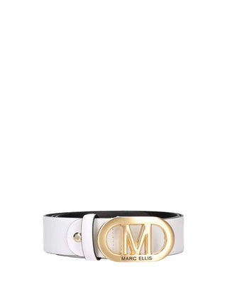 WOMEN'S BELT - MARC ELLIS WHITE-GOLD - ME BELT - 175 BX