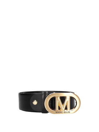 WOMAN BELT - MARC ELLIS BLACK-GOLD - ME BELT - 175 BX